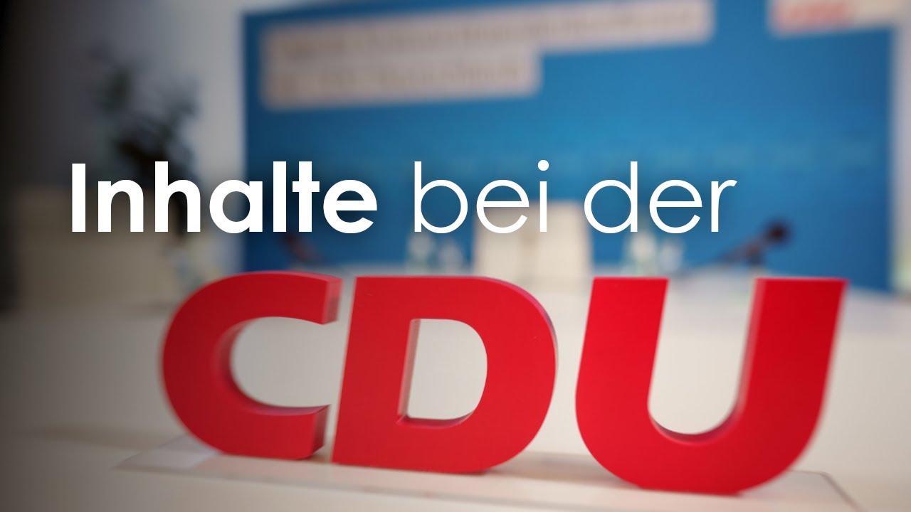 Inhalte bei der CDU